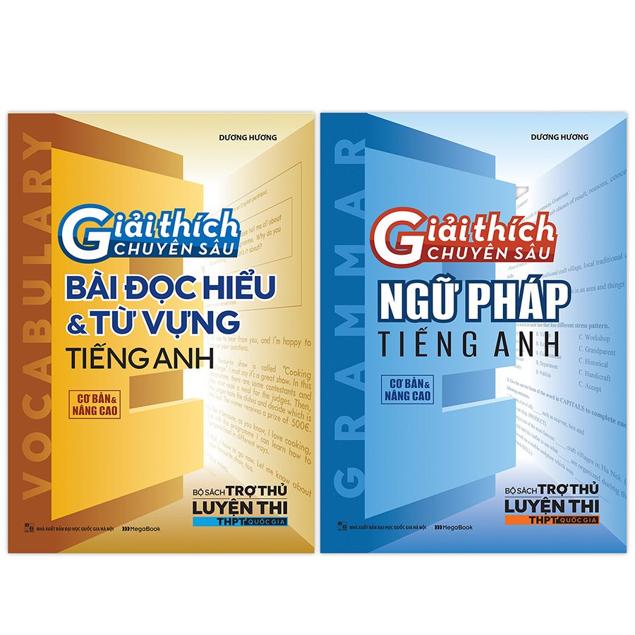 Combo Giải Thích Chuyên Sâu Ngữ Pháp - Đọc Hiểu, Từ Vựng Tiếng Anh