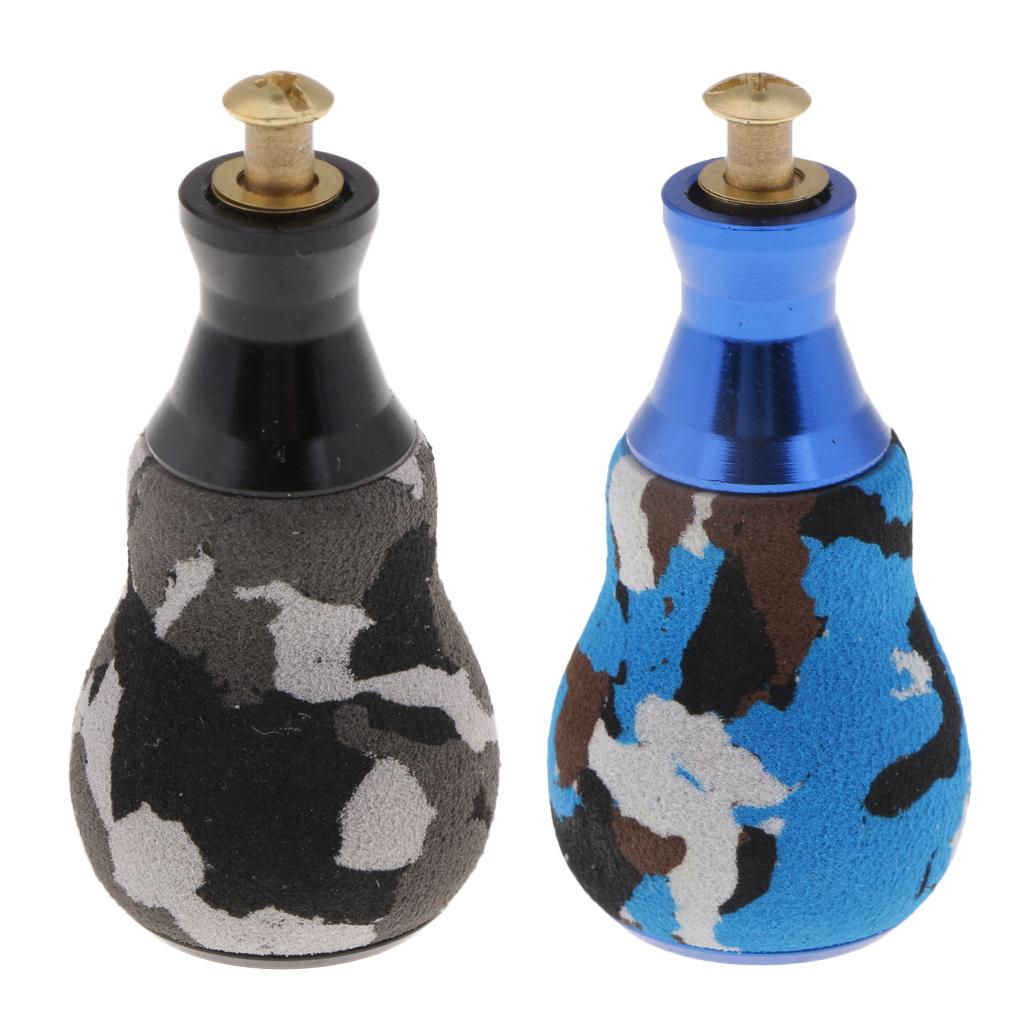 Fishing Reel Handle Knob Replacement Baitcasting Reel Gourd Shape Knob Blue