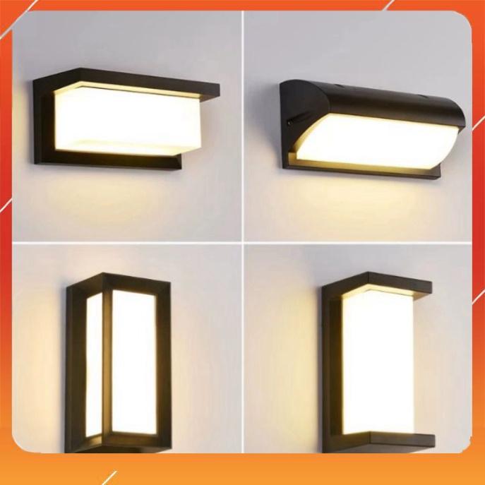 Đèn tường chống nước ngoài trời Đèn tường hình chữ nhật IP 9010, nhôm đúc bo 4 cạnh