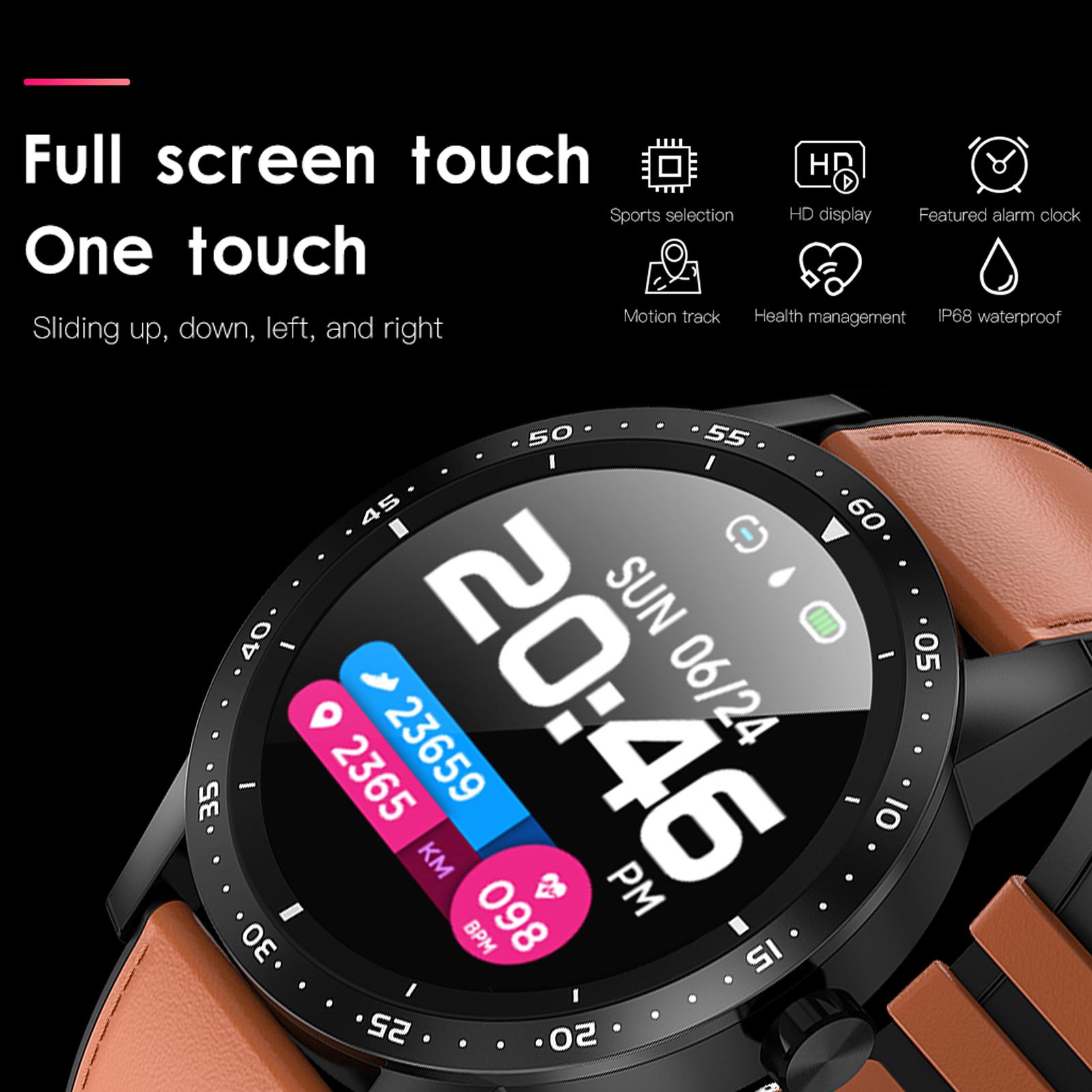 Đồng Hồ Thông Minh Theo Dõi Hoạt Động Chống Nước Ip68 Với Android Ios Màn Hình 1,22 Inch Bt 4.0
