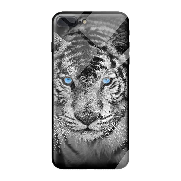Ốp kính cường lực cho iPhone 8 Plus mèo 23 - Hàng chính hãng