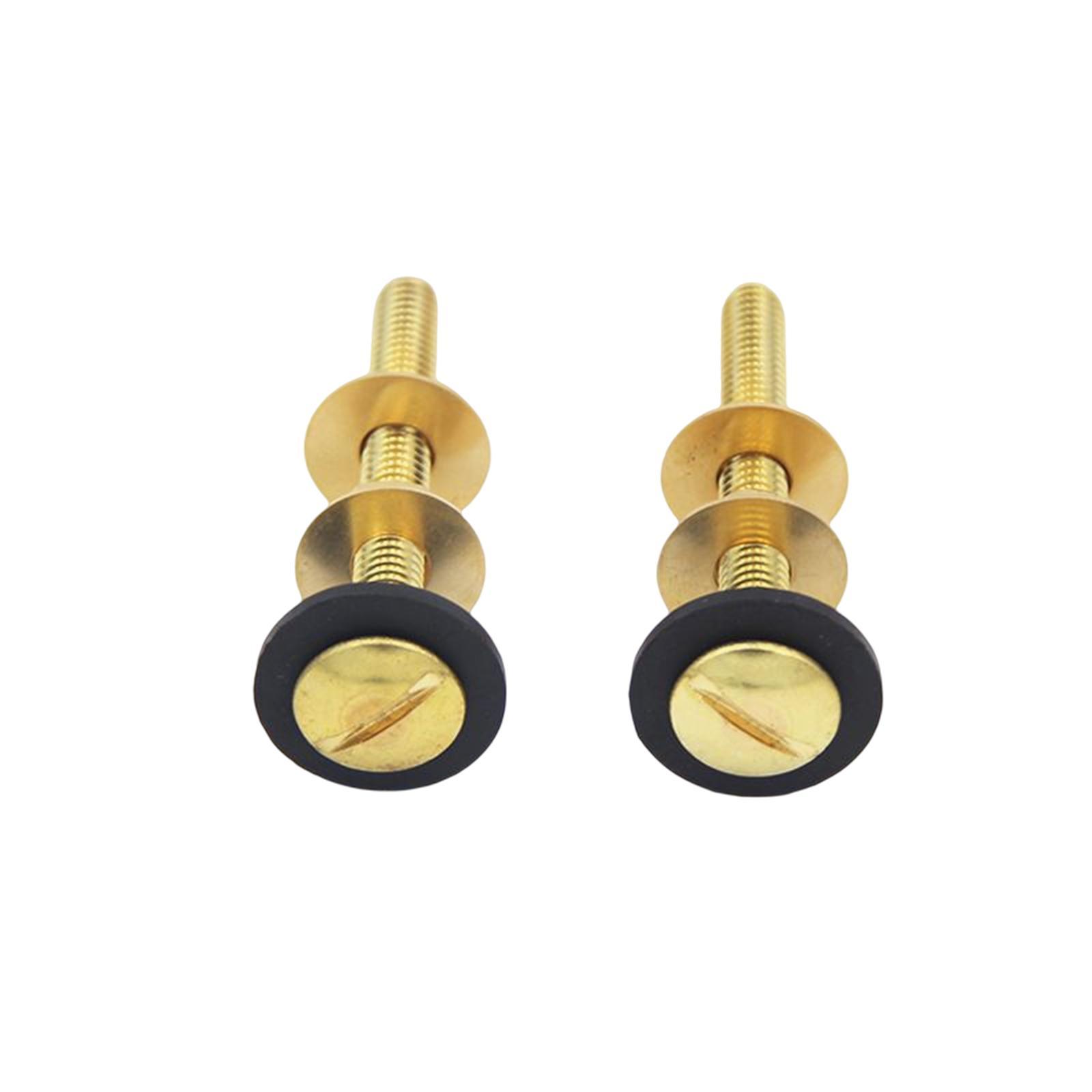 2Pcs Toilet Tank Screws Kit Tightening Fittings Household Nuts Washers
