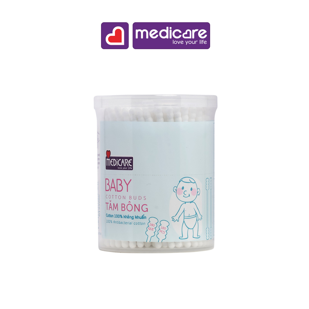 0133266 Tăm bông MEDiCARE Baby 180 cây