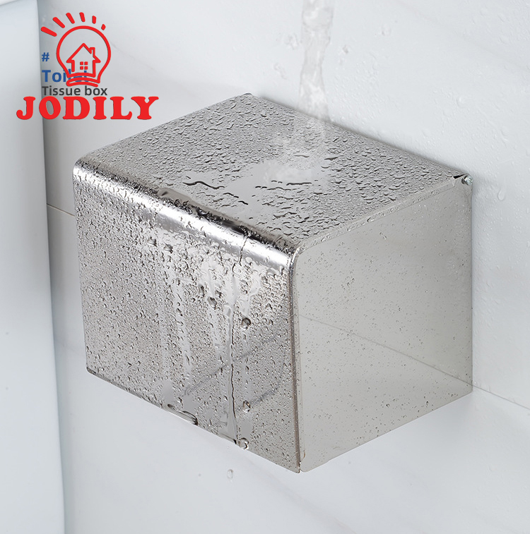 Hộp Đựng Giấy Vệ Sinh Inox 304 Cao Cấp Jodily Dán Tường Sử Dụng Keo Siêu Dính