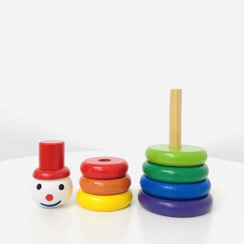 Đồ chơi xếp cọc hề tháp tháo lắp trí tuệ việt nam-Đồ chơi thông minh giáo dục cho Bé