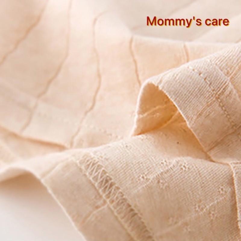 Bộ cộc hè 100% cotton hữu cơ cúc vai MOMMY'S CARE cho bé 0-24 tháng tuổi