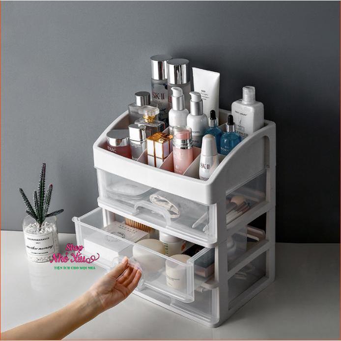 Kệ Đựng Mỹ Phẩm Nhựa Trong Suốt 4 Tầng Cao Cấp