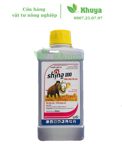 Thuốc trừ cỏ Shina chai 900ml Cỏ cháy siêu tốc