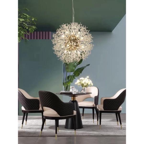 Ảnh thật - Đèn chùm bông tuyết, đèn thả trần hiện đại TL045 - khuyến mại bóng led DT HQ