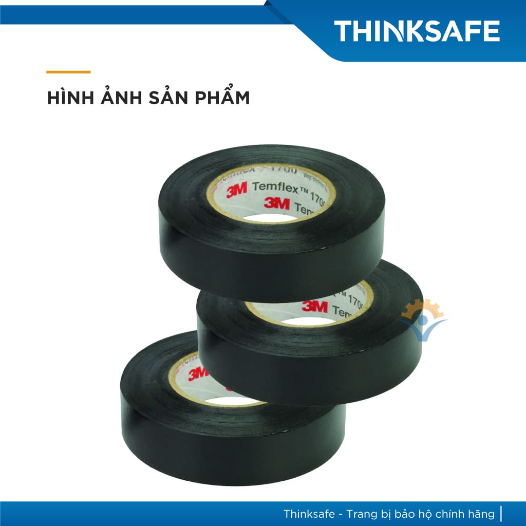 Băng keo điện 3M PVC 1505 cách điện 600v, chống cháy lan 3M Temflex Plus Harnessing Tape (PVC)