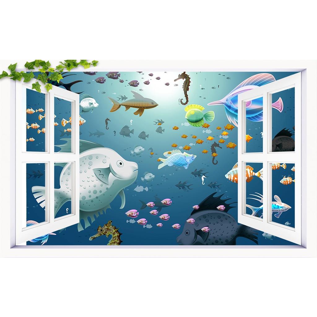 TRANH DÁN TƯỜNG 3D CỬA SỔ - TRANH DÁN TƯỜNG CỬA SỔ PHONG CẢNH