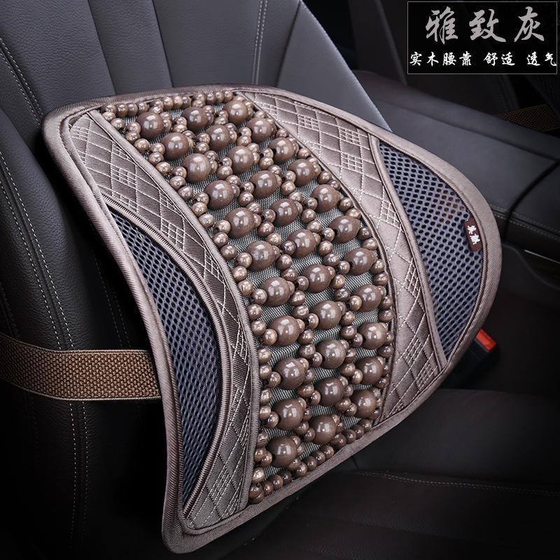 Đệm hạt gỗ hỗ trợ mát xa lưng cho xe hơi