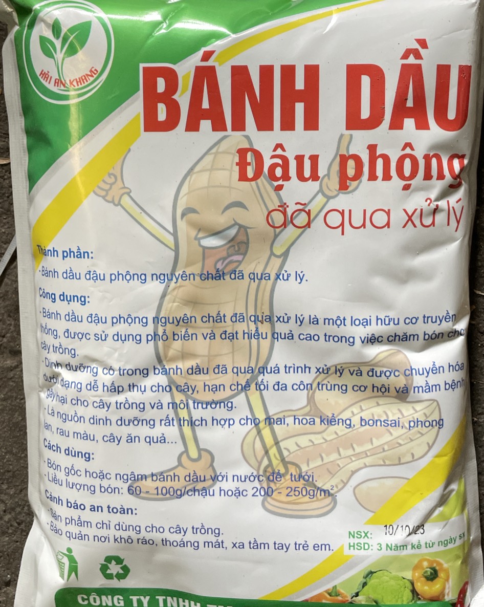 Phân bón chăm sóc cây trồng dầu phộng đã qua xử lý gói 1kg