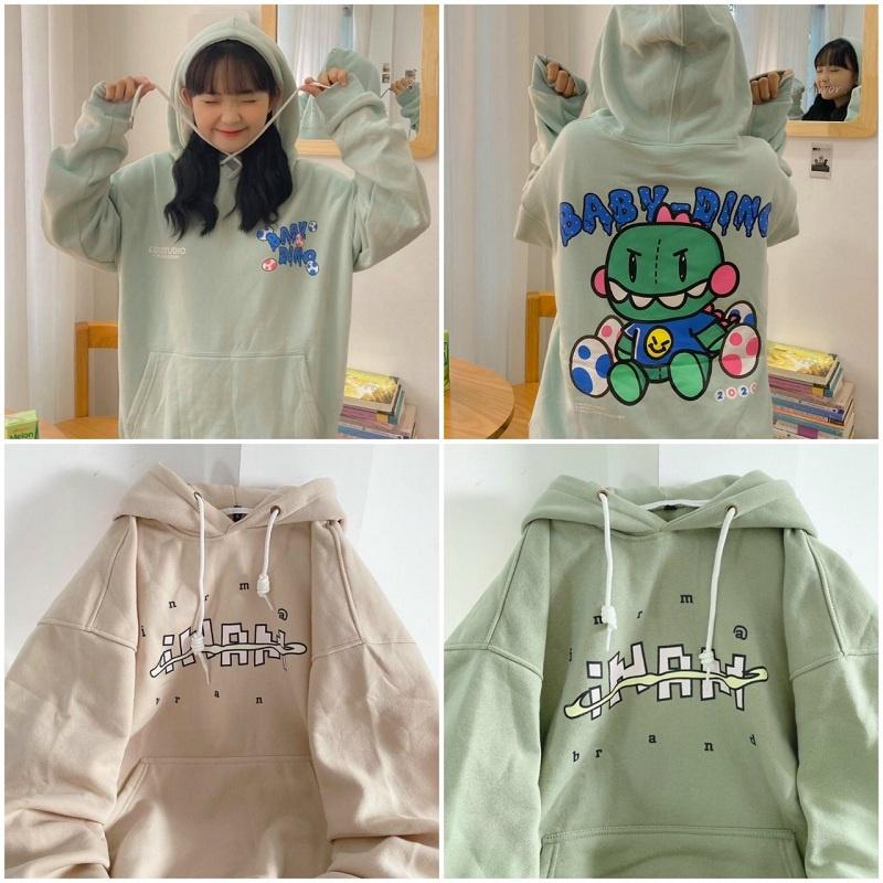 Áo Hoodie Bayby Cặp Đôi Nam NữRẺ ĐẸP HOTÁo Khoác Nỉ Chống Nắng Kiểu Hoodie Chui Đầu Tay Dài - Unisex Couple Siêu Cute