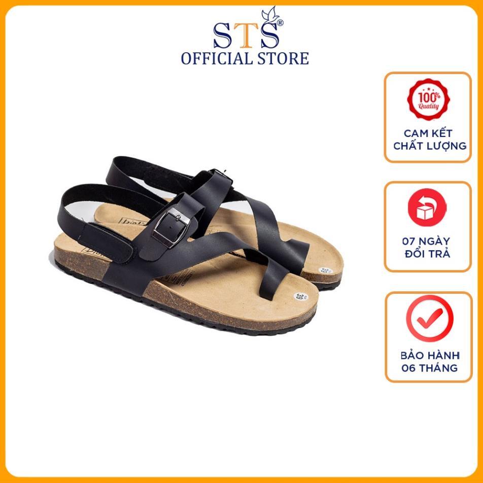 Dép sandal Birken quai chéo cao cấp Da PU cao cấp xuất khẩu siêu bền đi học đi biển sành điệu STPU20