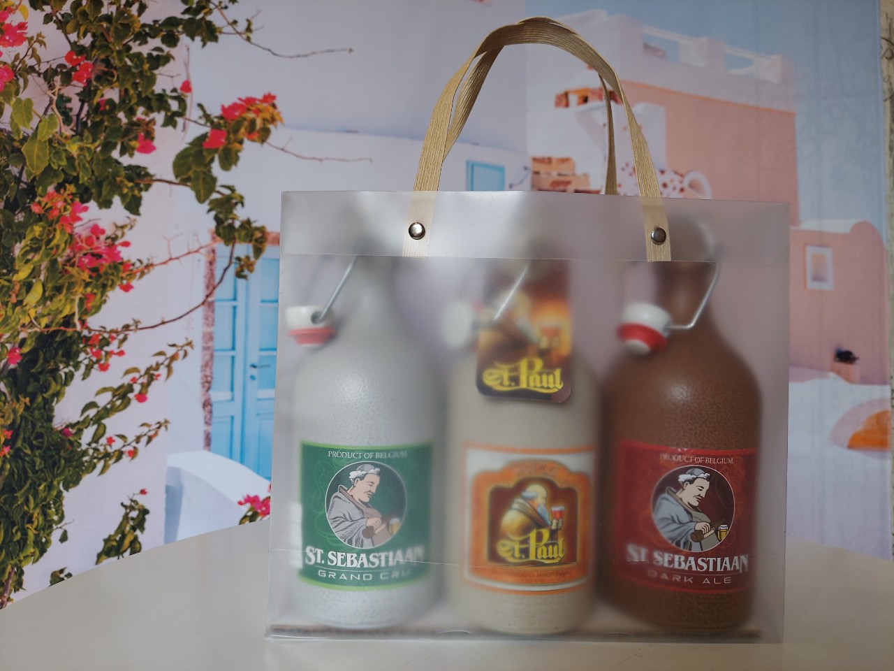 Set Quà 3 Chai Bia Sứ Bỉ Thầy Tu Brouwerij Sterkens