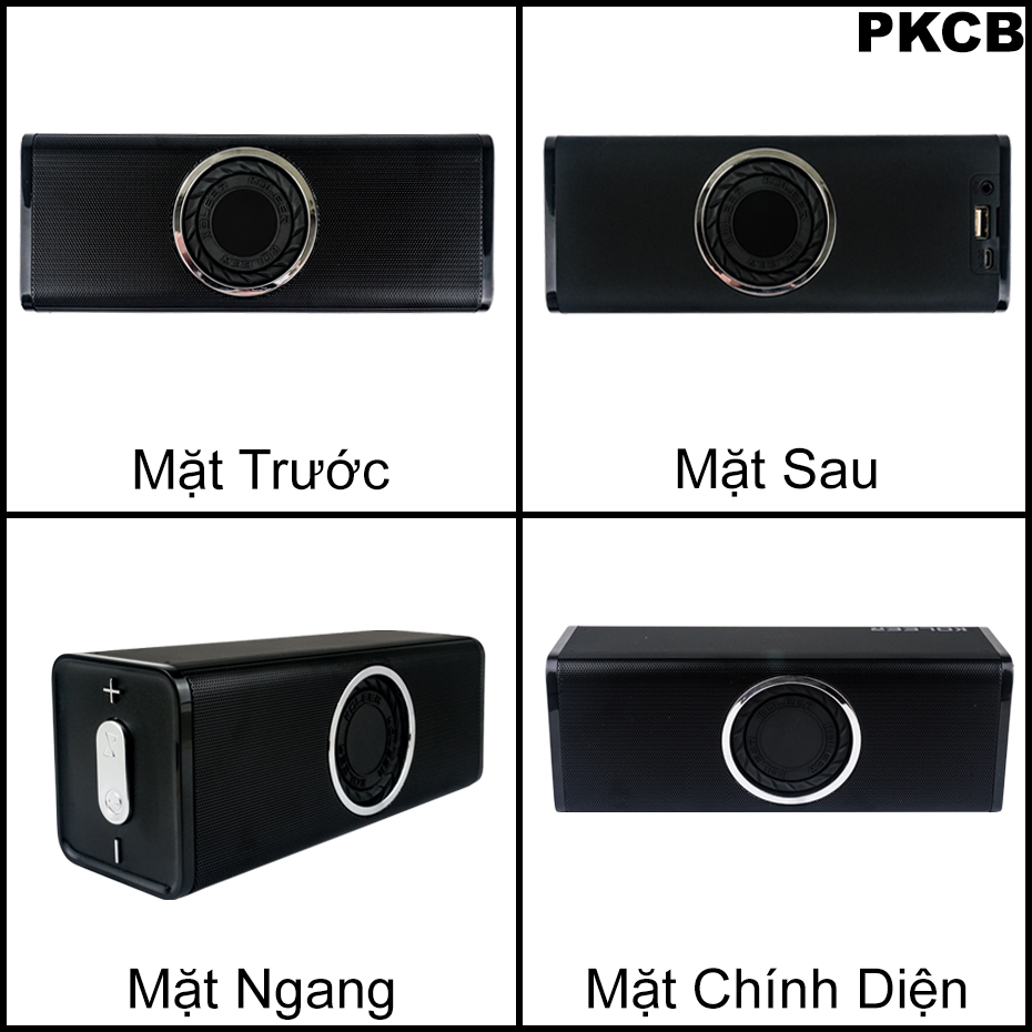 Loa Blueooth Âm Thanh Sống Động Chuẩn HiFi PKCB112 Cao Cấp Đen - Hàng Chính Hãng