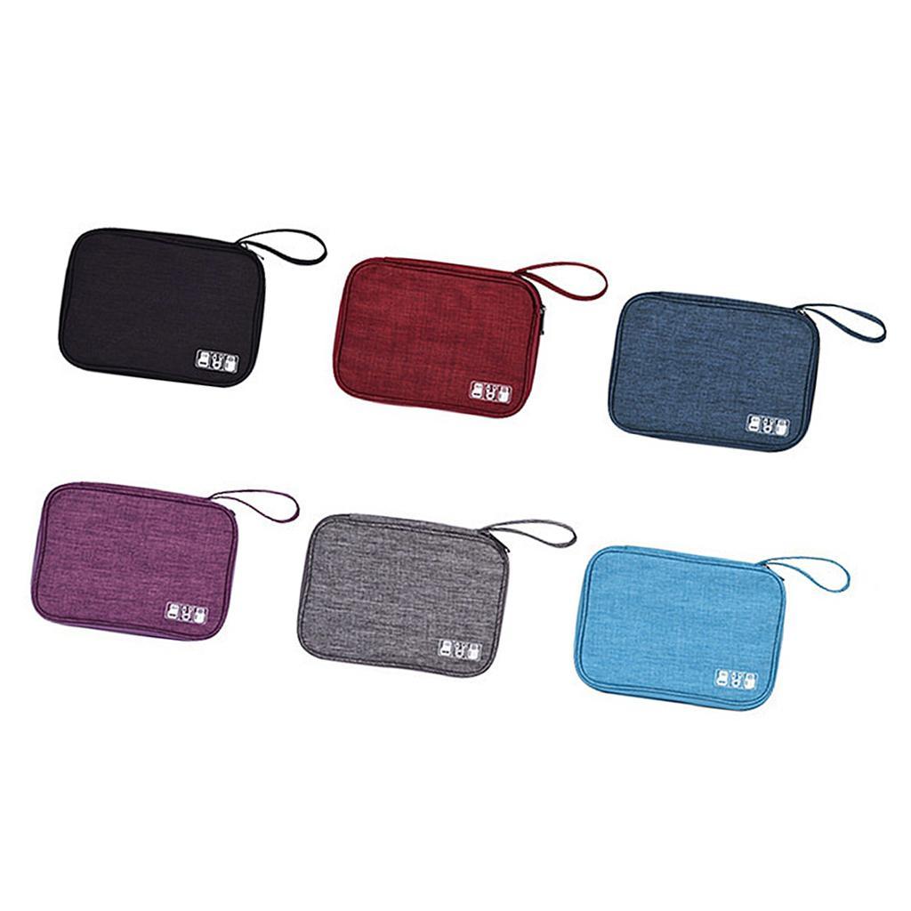 Portable Electronic Cable Organizer Bags USB Charger Storage Cases