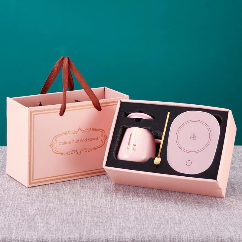 Bộ máy chưng yến hâm sữa, đồ uống tiện lợi kèm cốc sư LUCKY phong cách Hoàng gia