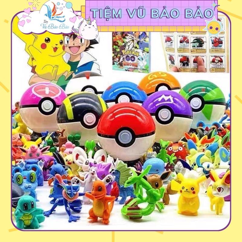 Mô hình đồ chơi Poke ball bóng Pokemon quả cầu Pokemon trang trí