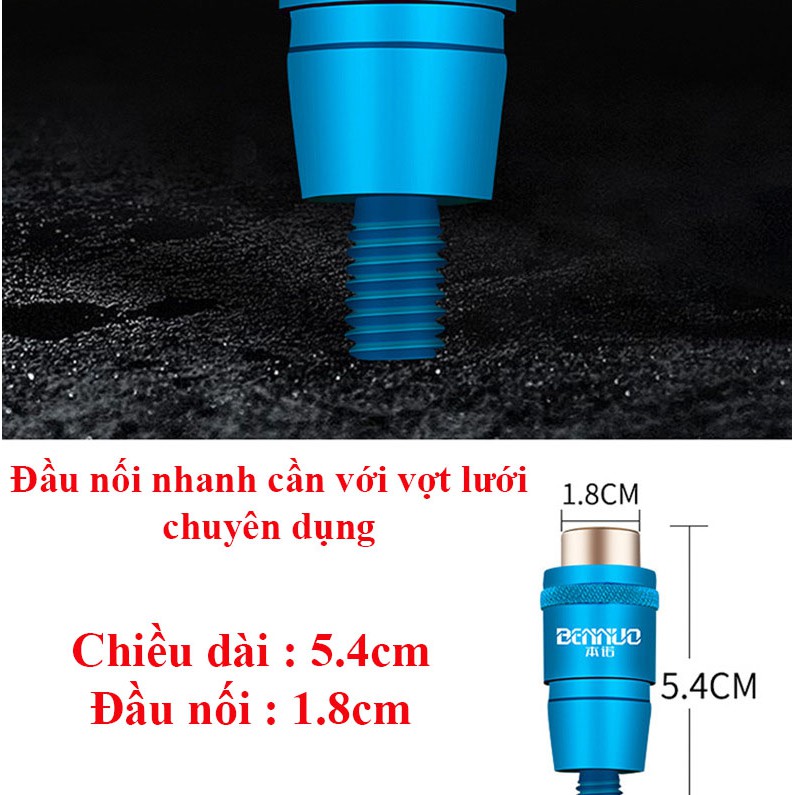 Khớp Nối Cần Câu Đài Câu Đơn Với Vợt Cá Chuyên Dụng Nhanh Chóng Bennou DCC13