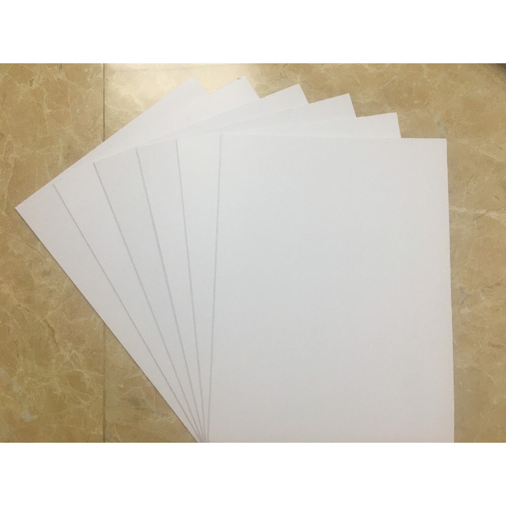 Bìa fomex formex trắng 10mm A2 40x60cm làm mô hình kiến trúc trưng bày, kệ sách, kệ mỹ phẩm để bàn, vách ngăn