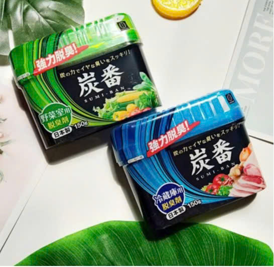 ( 02 Hộp) Sáp Khử Mùi Tủ Lạnh Than Hoạt Tính Kokubo Nhật Bản 150g