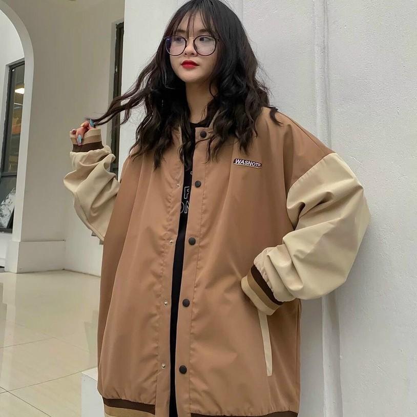 Áo khoác dù bomber unisex form rộng Wanstop phong cách ulzzang Wind