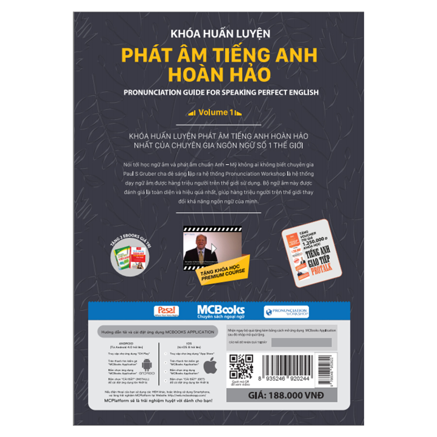 Phát Âm Tiếng Anh Hoàn Hảo Paul S.Gruber (Tặng Kèm Khóa Huấn Luyện 22 Video Do Tác Giả Giảng Dạy)