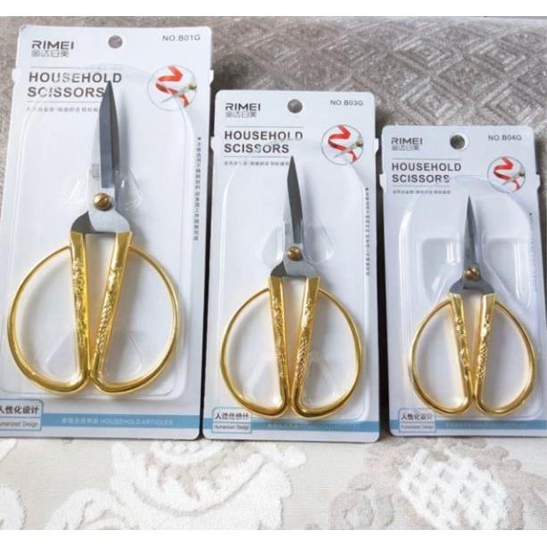 Kéo vàng xuất nhật xịn siêu sắc bén 3 cỡ cao cấp GDTH
