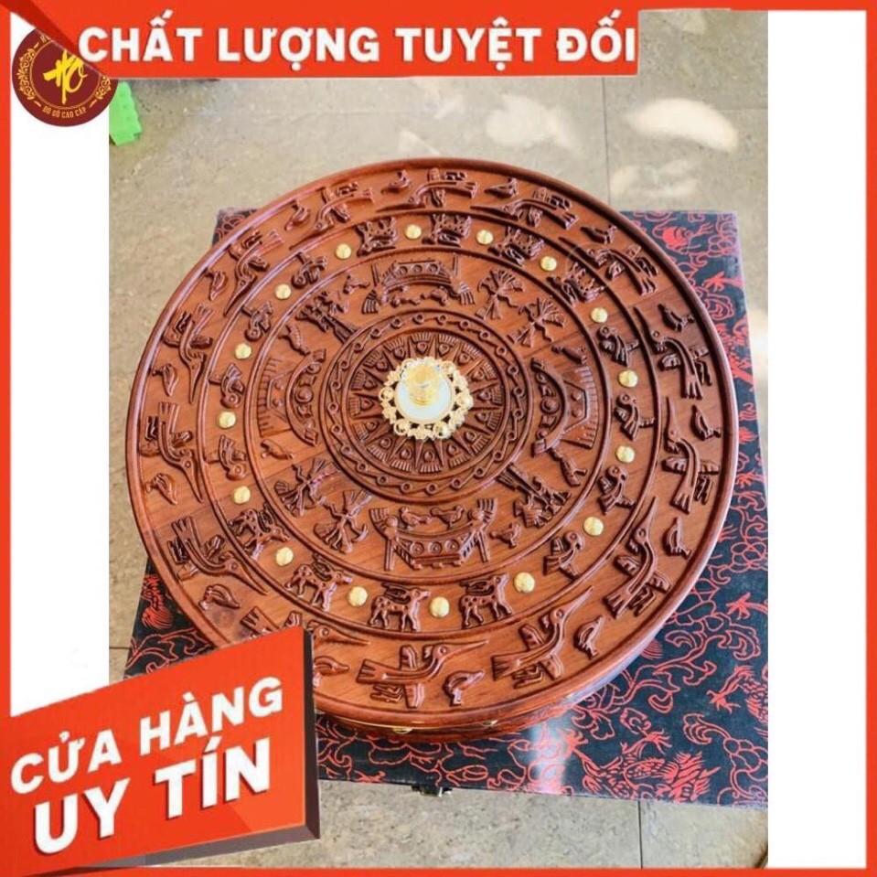 Khay Đựng Bánh Kẹo Mứt Tết Bằng Gỗ Hương Mẫu Trống Đồng Đông Sơn