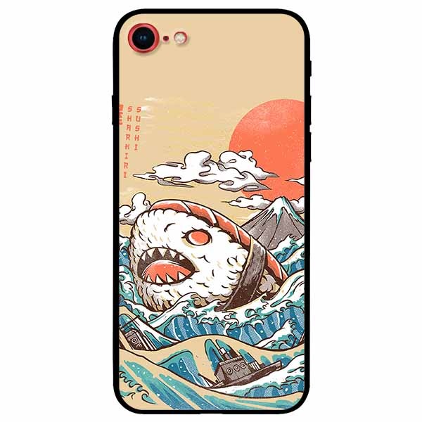 Ốp lưng dành cho Iphone 7 , 8 mẫu Cá Mập Xanh Hồng
