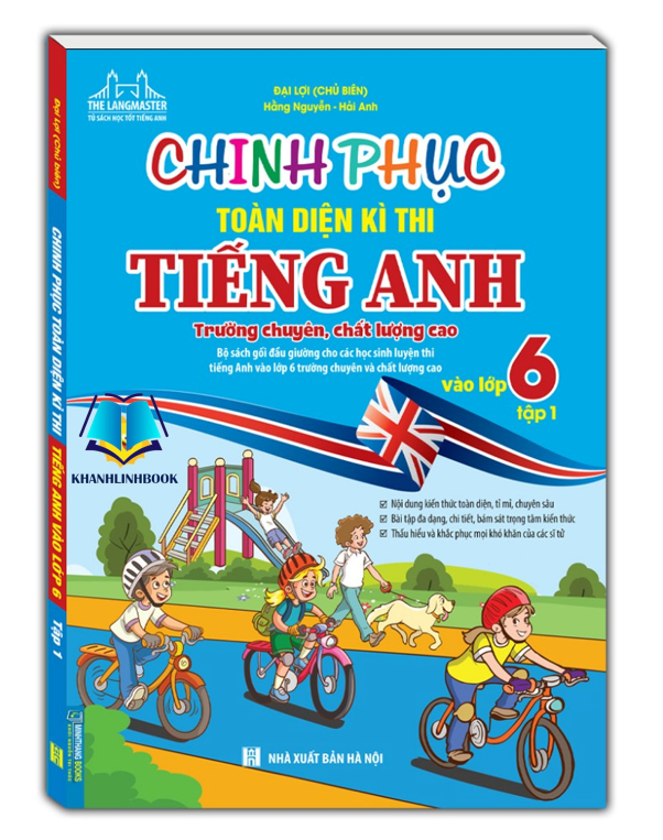Sách - Combo Chinh phục toàn diện kì thi Tiêng anh trường chuyên ,chất lượng cao vào lớp 6 tập 1 + 2 (có đáp án)