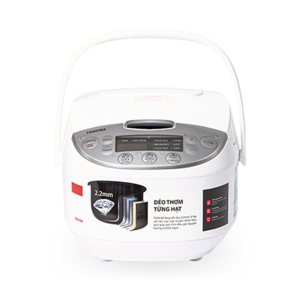 Nồi cơm điện tử Toshiba 1 lít RC-10DH2PV(W)-Hàng chính hãng