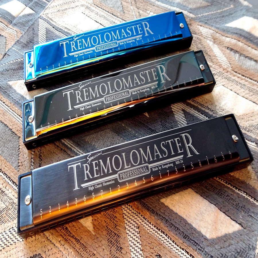 Kèn Harmonica 24 Lỗ Kongsheng Tremolo Master Key C