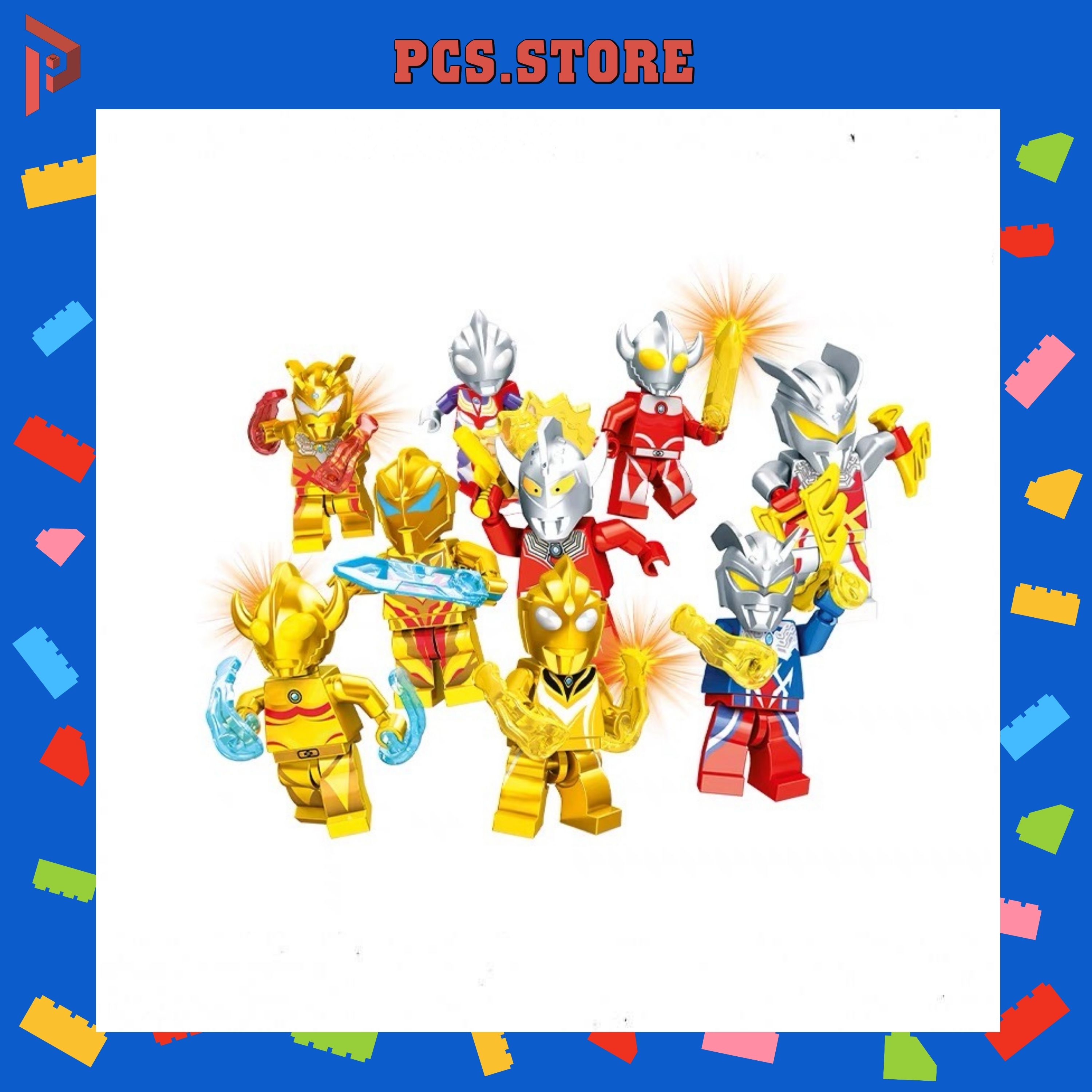 Đồ Chơi Lắp Ráp Minifigures Nhân Vật Bí Ẩn Siêu Nhân Ultraman - PCS STORE