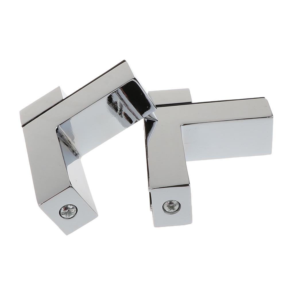 Solid Metal Adjustable Wood/Glass Shelf Bracket Wall Mount Brushed Nickel