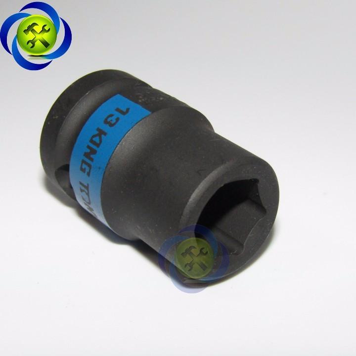 Tuýp 13mm loại 1/2 Kingtony 453513M ngắn 6 cạnh màu đen