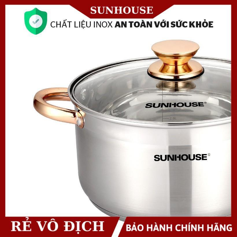 Bộ nồi inox 5 đáy SUNHOUSE SH781 hàng chính hãng