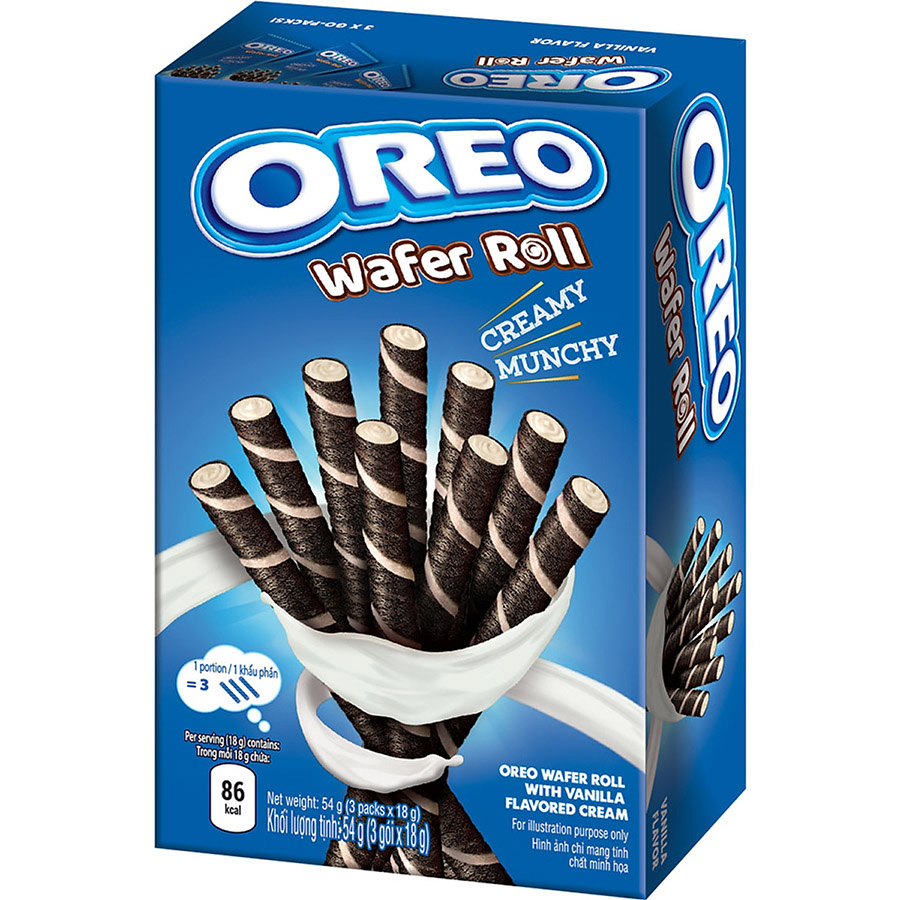 Combo 5 Hộp Bánh Quế OREO Vị Vani 5x54g