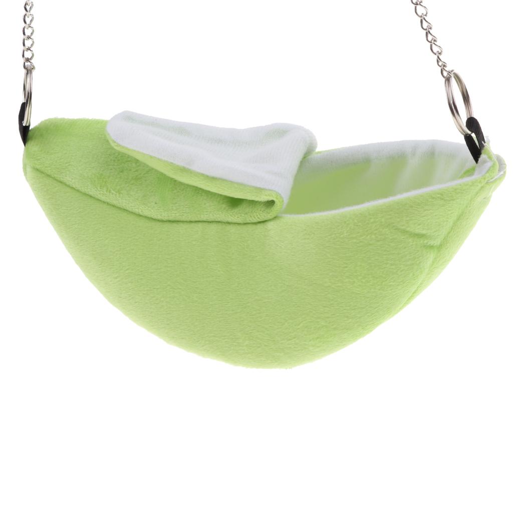 2Pcs Banana Hamster Bed, House Hammock Small Animal Bed House Cage Nest Hamster