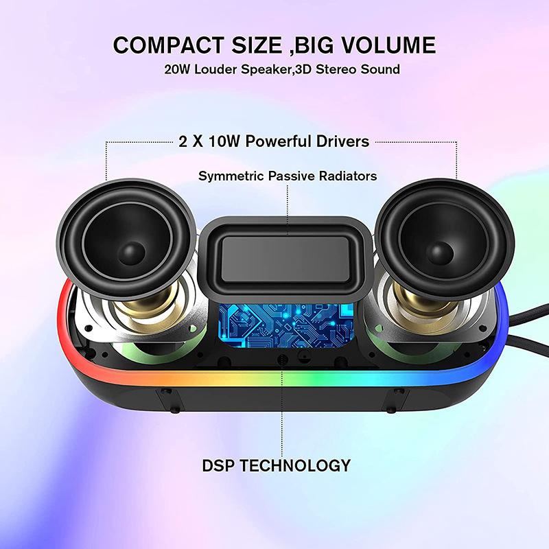 Loa bluetooth ưu đãi nhất Mingguo Amazon loa siêu trầm thẻ chống nước âm lượng lớn loa bluetooth ngoài trời