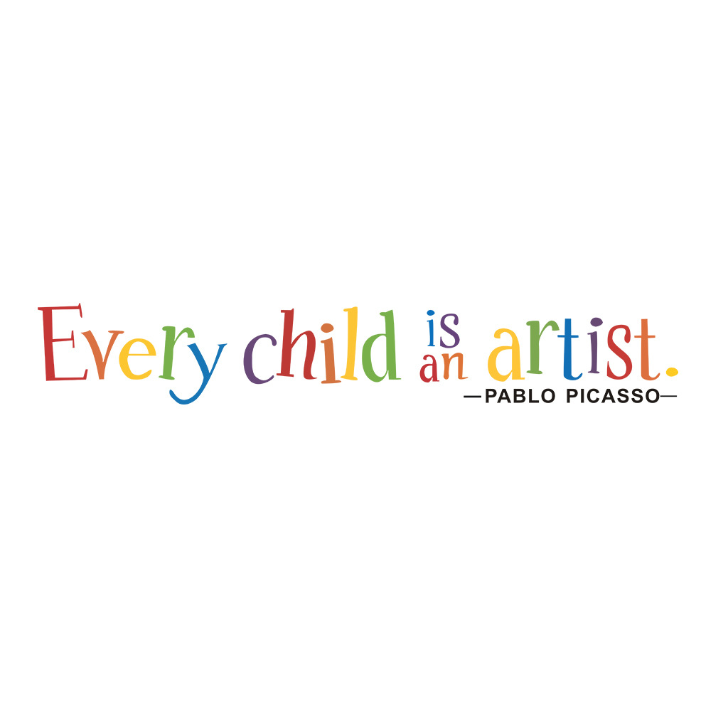 Decal dán tường "Every child is an artist"