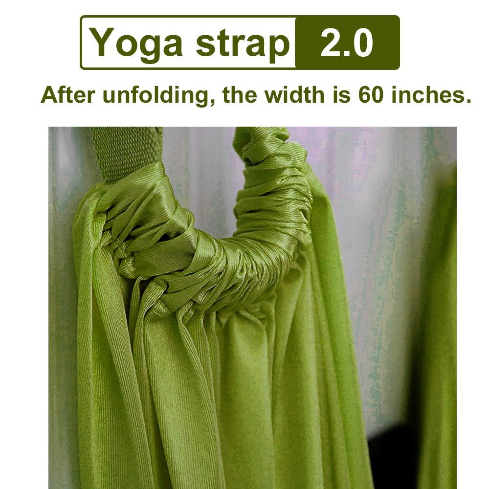 Trên Không Tập Yoga Tường Dây Hở Hông Võng Căng Phụ Trợ Huấn Luyện Ngược Kéo Căng Dây Nhà Nữ Đen Dây Đai Tập Yoga Thể Dục