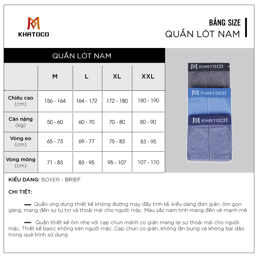 Quần lót boxer nam Khatoco Q5M095R0-VNMA469-2604-B