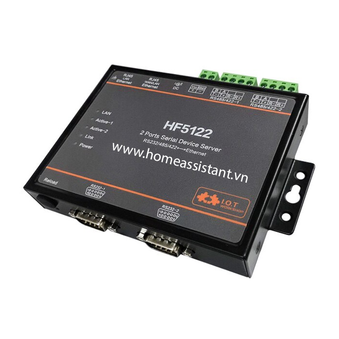 Bộ Định Tuyến Đa Cổng Ethernet RS232 RS485 RS422 Modbus Elfin HF5122