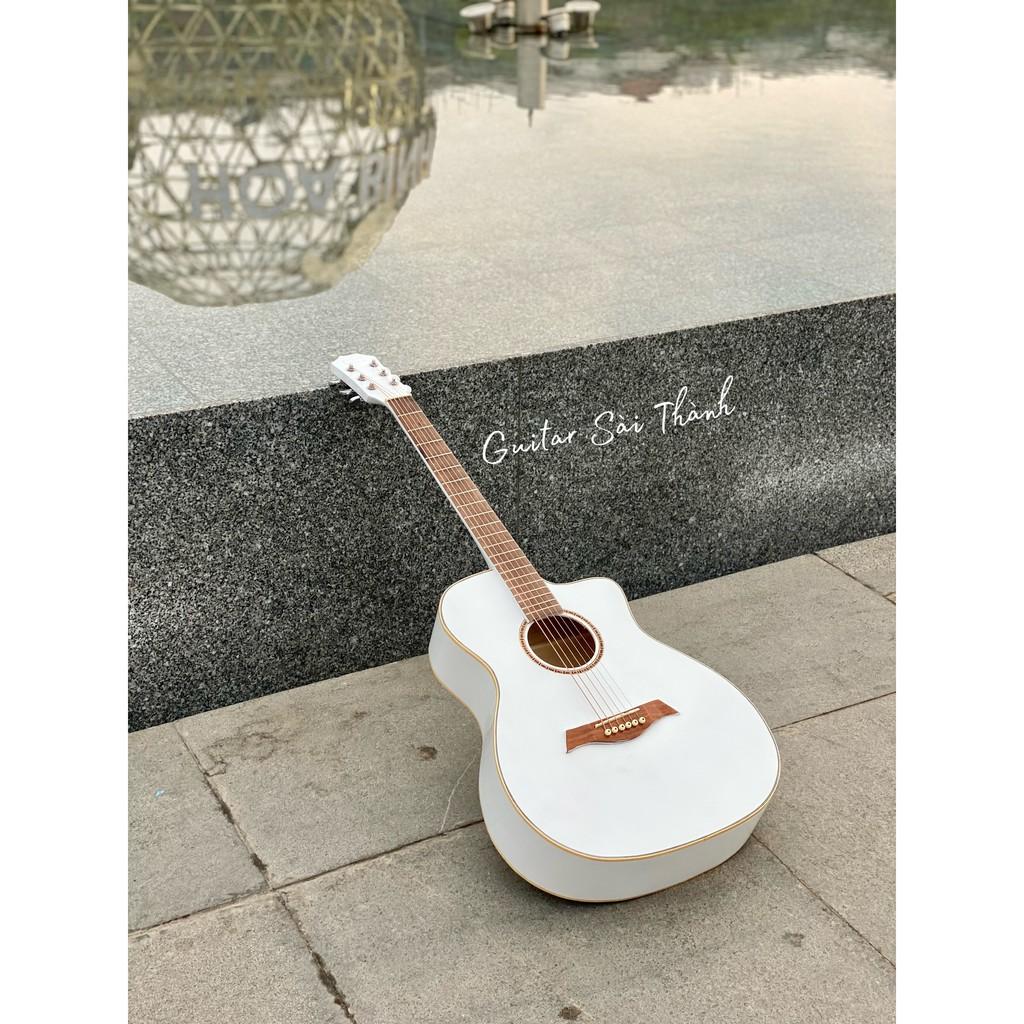 Đàn Guitar Acoustic ST-M2 màu trắng tặng kèm phụ kiện