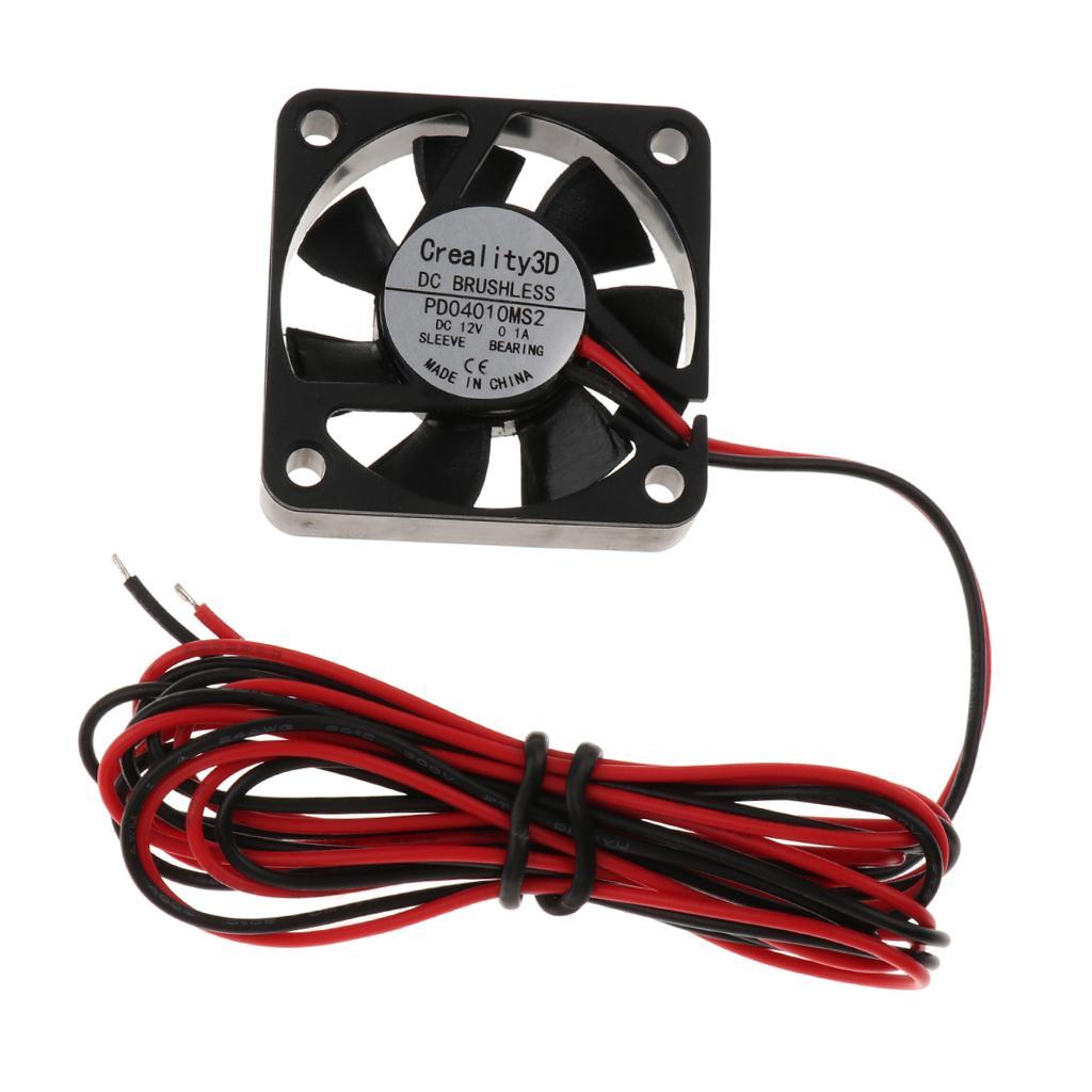 3D Printer Fan 12V 0.1A Quiet Cooling Fan 40x40x10 Replacement