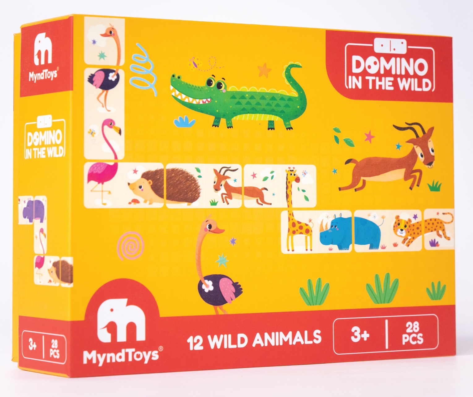 Đồ chơi Giáo dục MyndToys Trò chơi Domino Thú rừng Boardgame – Domino In the Wild cho bé từ 3 tuổi