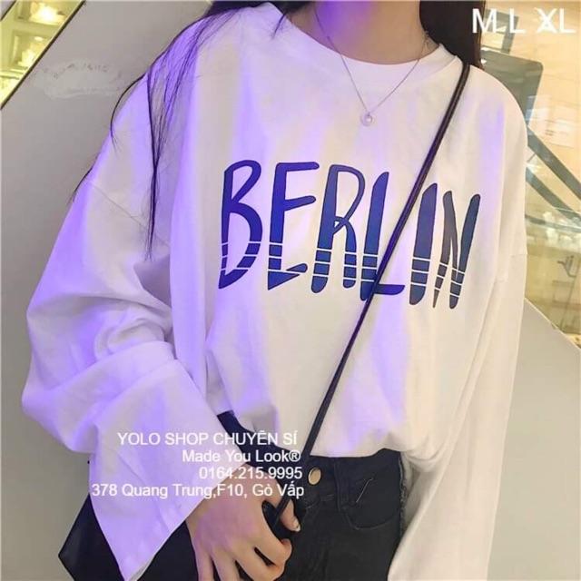 Áo Thun Tay Dài Unisex BERLIN Form Rộng Ulzzang